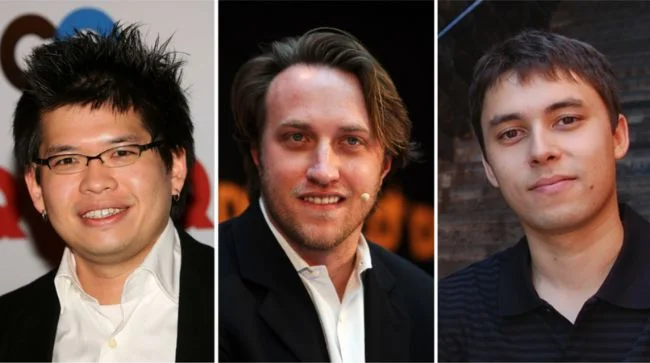 Youtube-fundadores-Chad-Hurley-Steve-Chen-e-Jawed-Karim