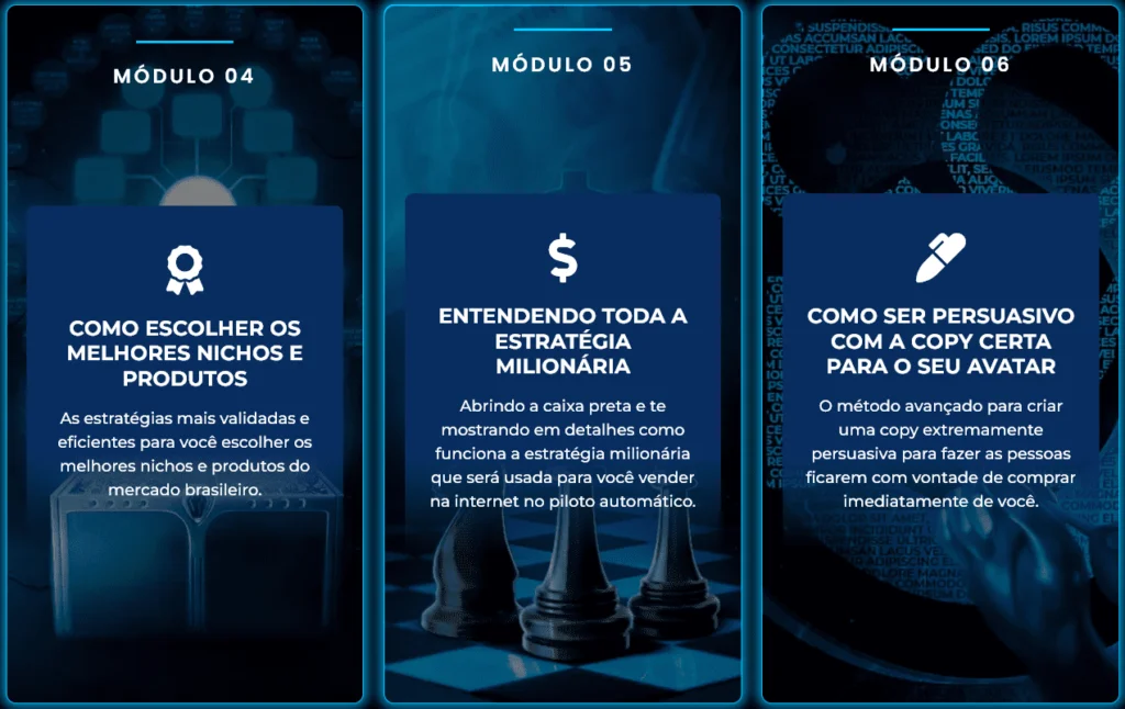 Módulos 4 a 6 do Segredo das Vendas Automaticas