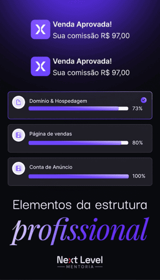 Elementos da Estrutura Profissional Mentoria Next Level Nicoli Heinig