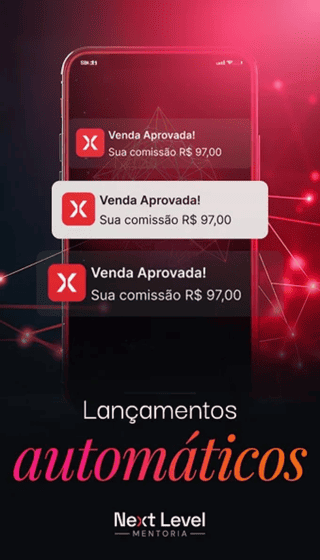Lançamentos Automáticos Mentoria Next Level Nicoli Heinig