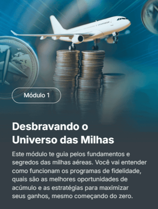 Curso VMM (Viaje Mais Com Milhas) - Módulo 1