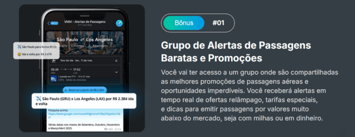 Grupo de Alertas de Passagens Baratas e Promoções - Curso VMM (Viaje Mais Com Milhas) 