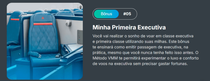Minha Primeira Executiva - Curso VMM (Viaje Mais Com Milhas) 