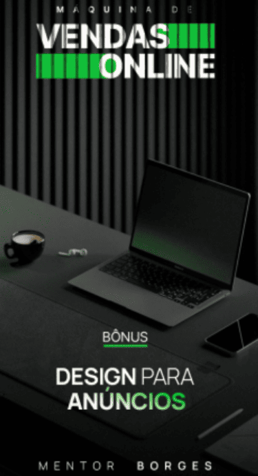 Design Para Anúncios  - Máquina de Vendas Online Matheus Borges
