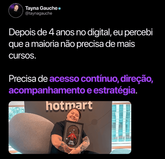 Formação Afiliado Avançado Tayna Gauche Vale a Pena